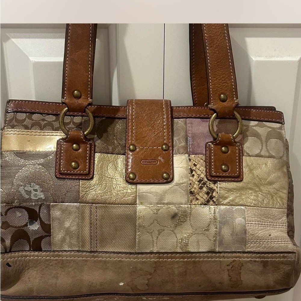 Coach Multicolor Patchwork Shoulder Bag - Picture 2 of 4
